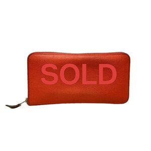 HERMES Azap Long Silkin - Rose Jaipur Veau Epsom U Long Wallet 189-072525
